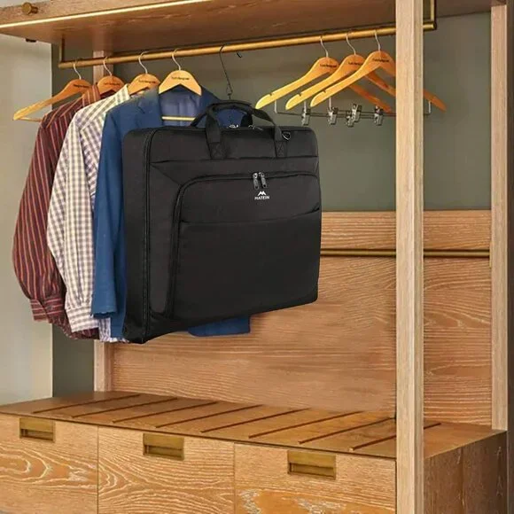 Garment Bag for Travel, Large Carry on Garment Bags with Strap for Business, Wat